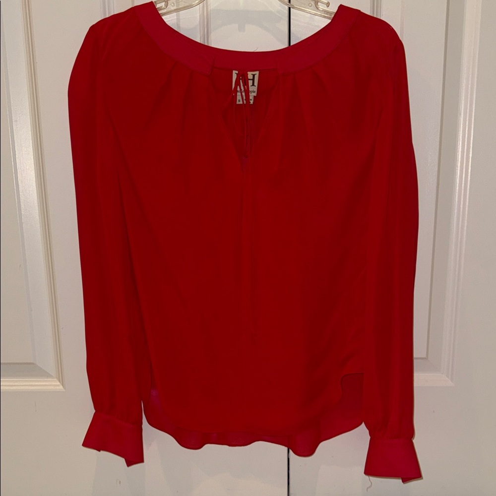 Haute Hippie Vibrant Red Blouse